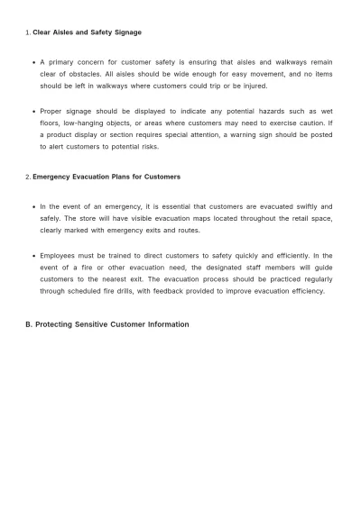 Free Cosmetic Store Health & Safety Guidelines Template to Edit Online