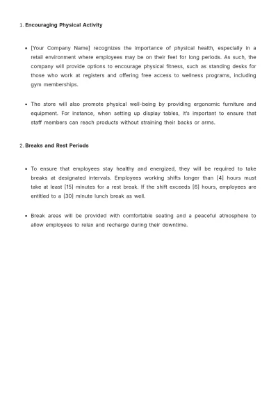 Free Cosmetic Store Health & Safety Guidelines Template to Edit Online