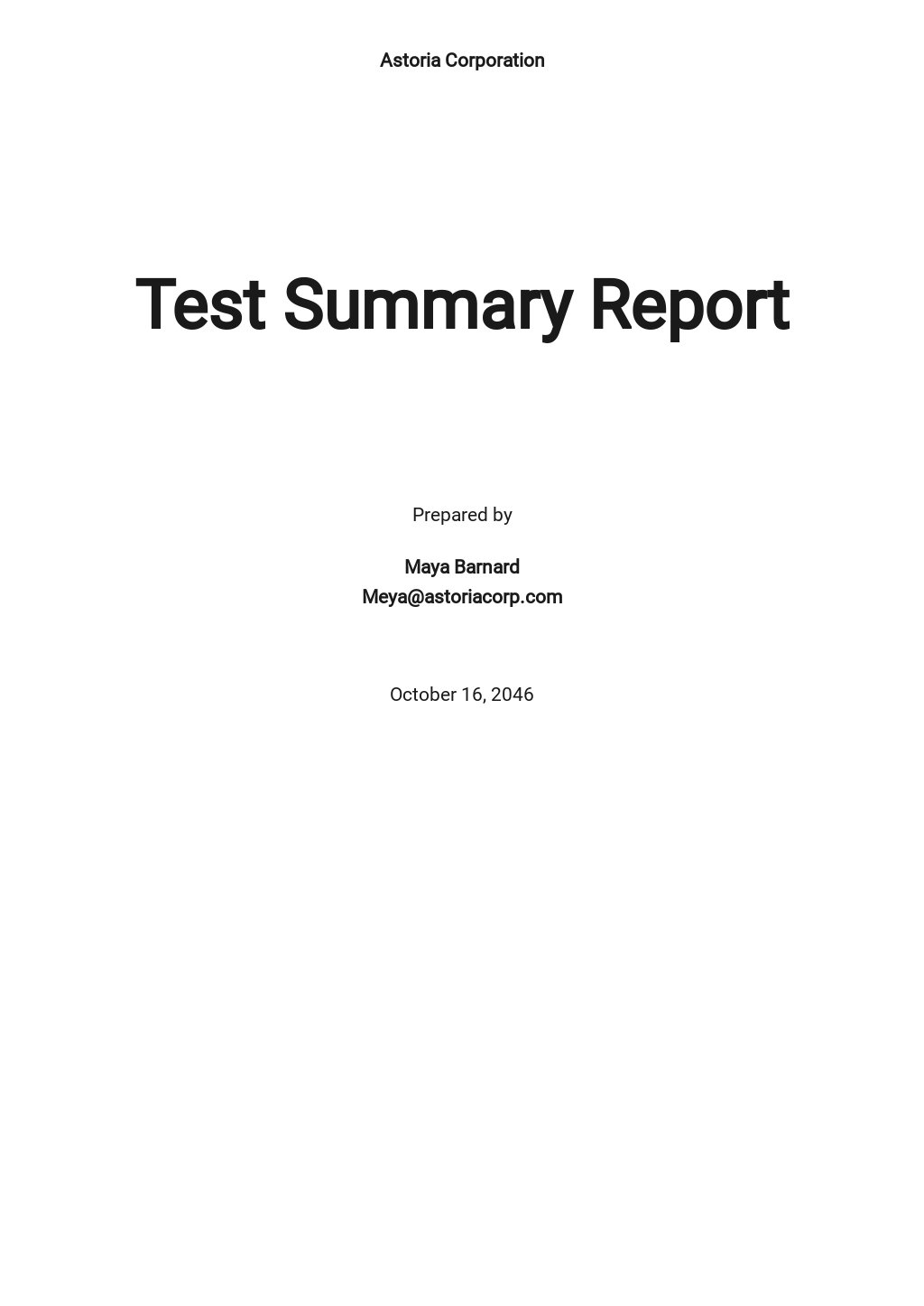 22+ Summary Report Templates - Free Downloads  Template.net Pertaining To Test Summary Report Template