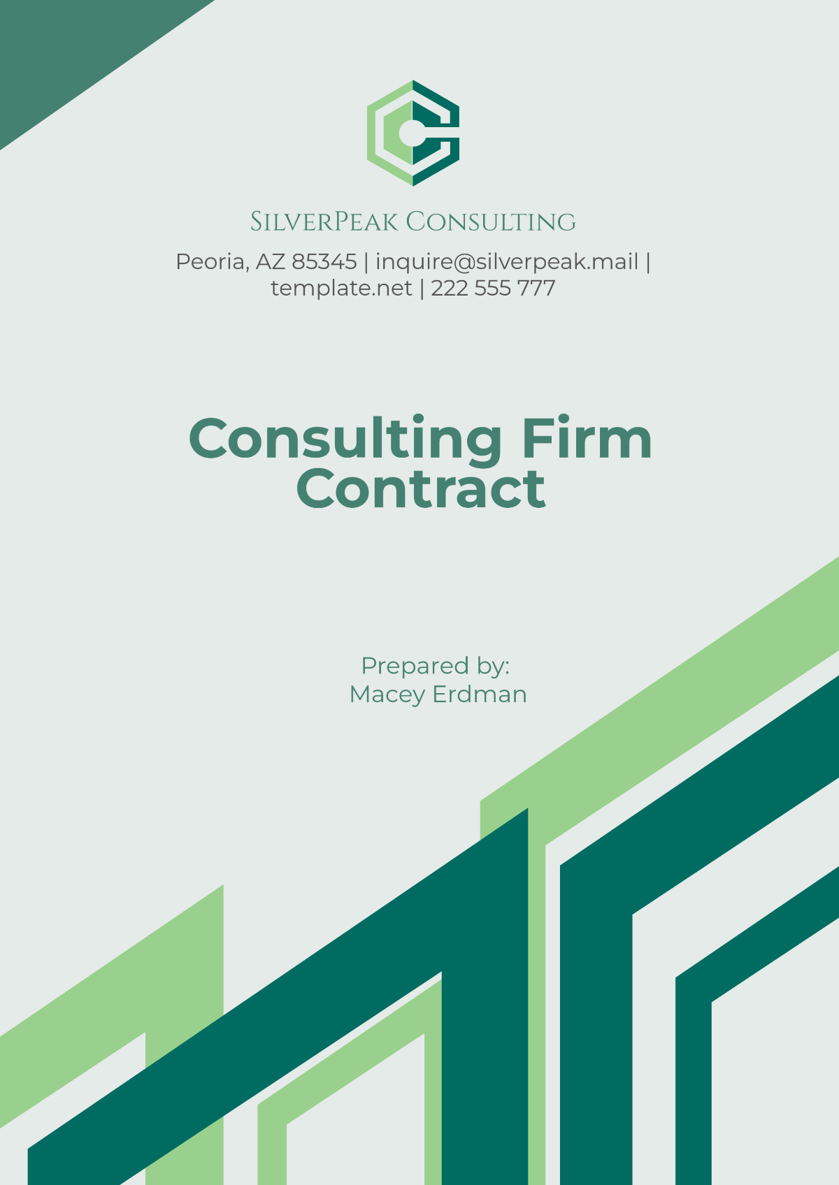 Consulting Firm Contract Template - Edit Online & Download