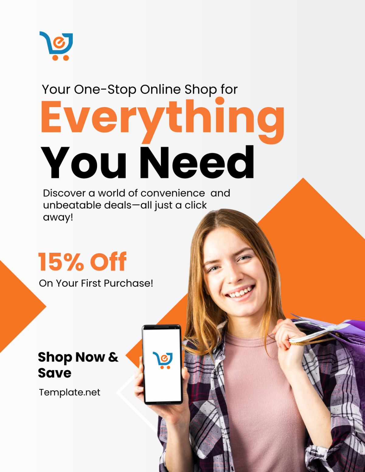 E-Commerce Flyer Template - Edit Online & Download