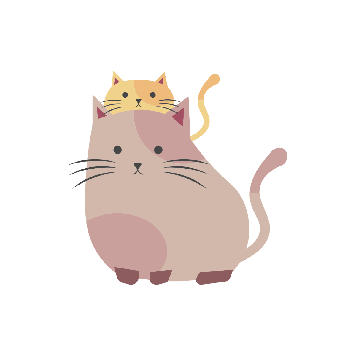 Cat and Kitten Clipart