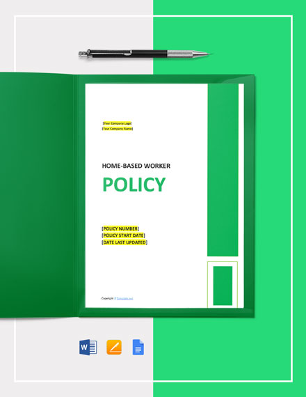 Work Base Policy Examples Home-Based Worker Policy Template