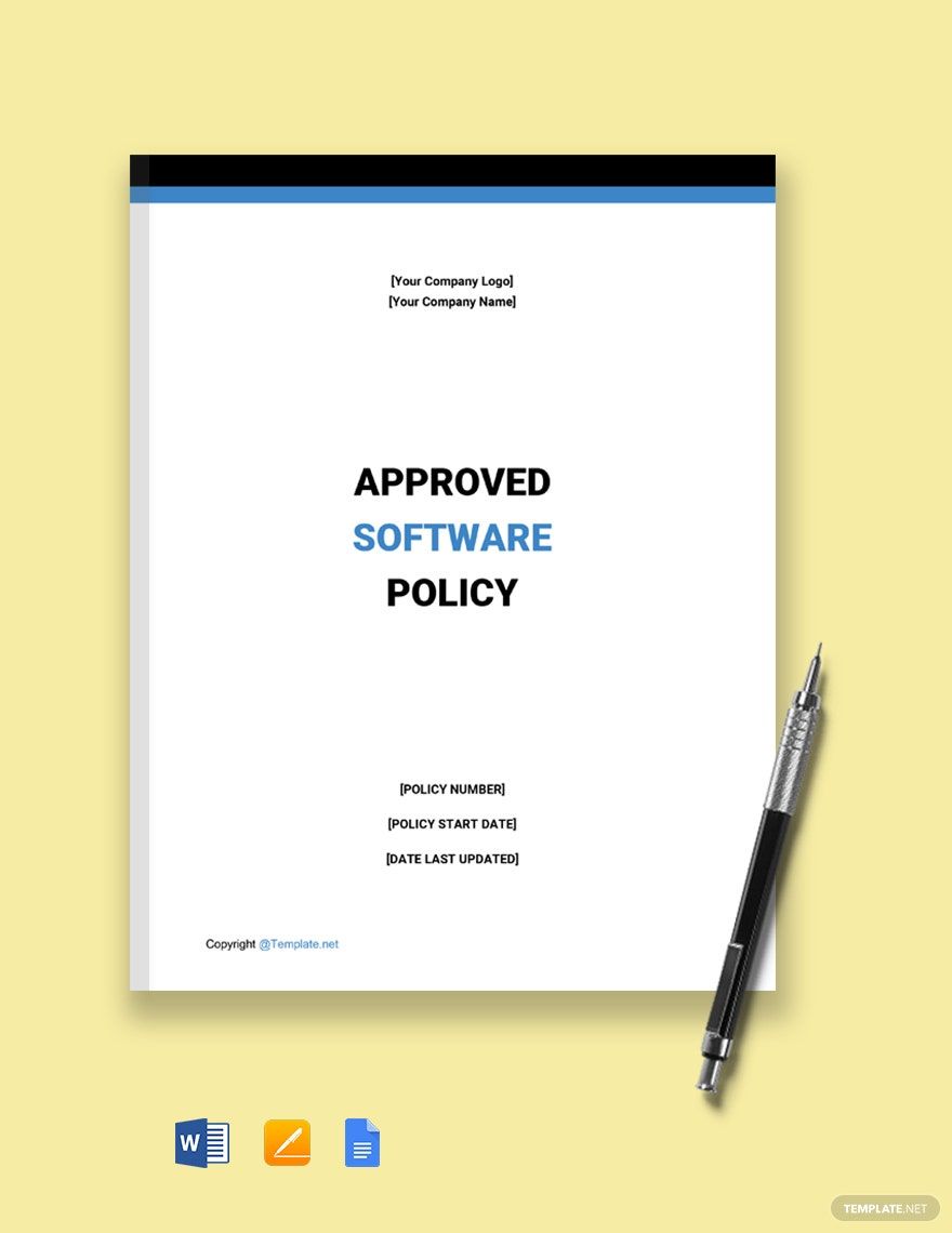 Approved Software Policy Template