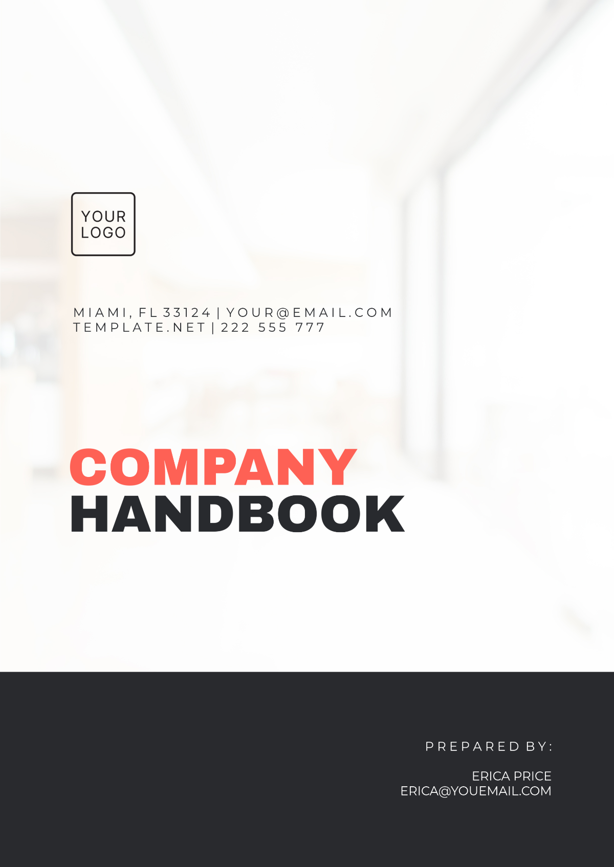 Company Handbook Template - Edit Online & Download