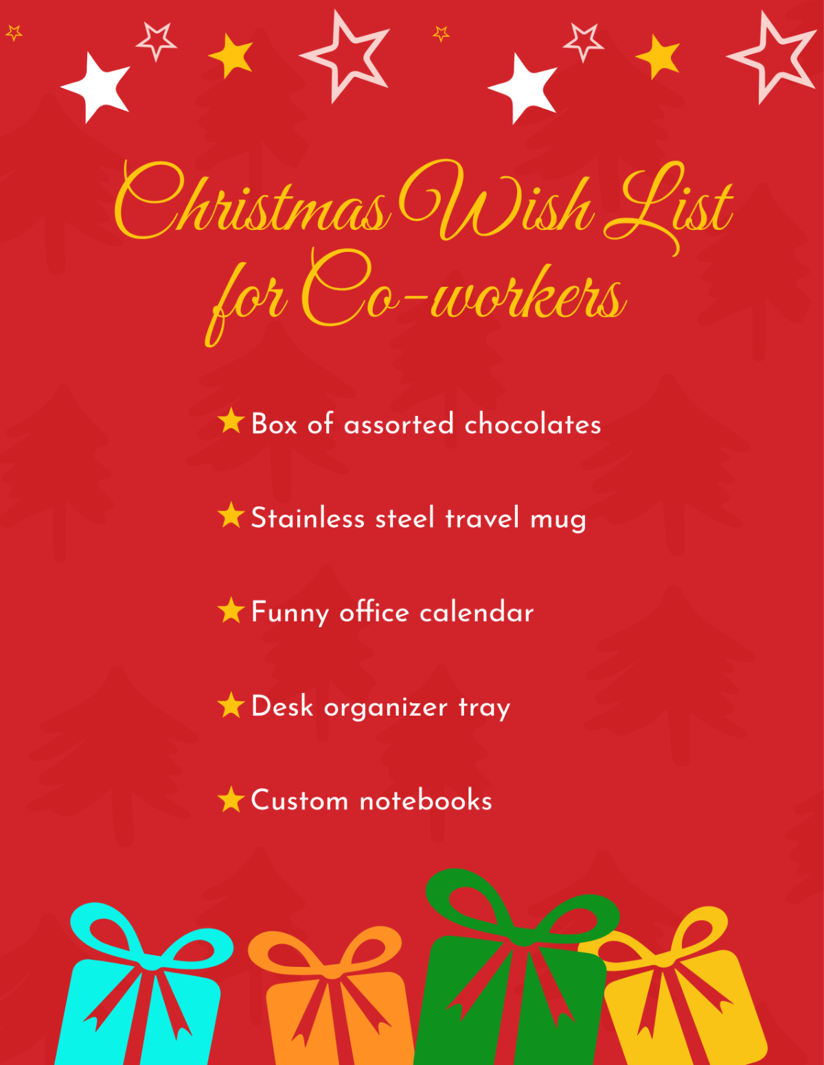 Free Christmas Wish List Templates Editable And Printable