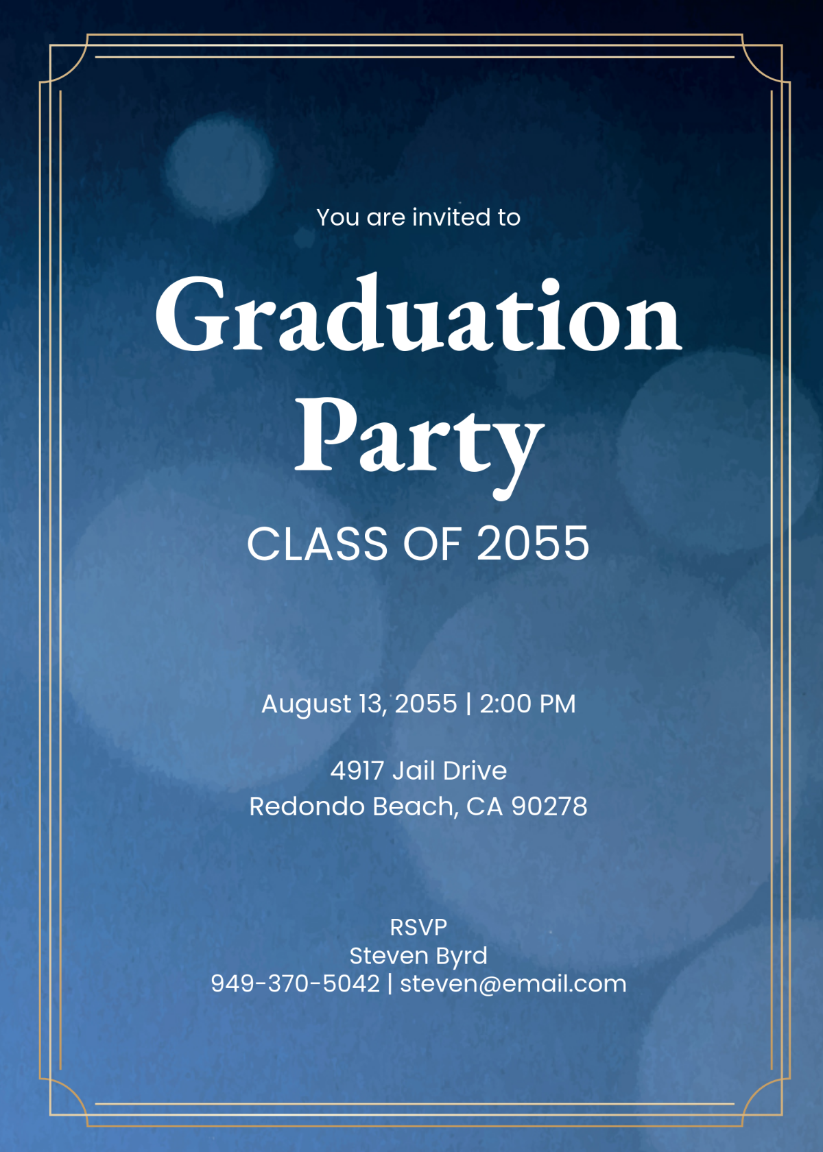 Printable Graduation Invitation