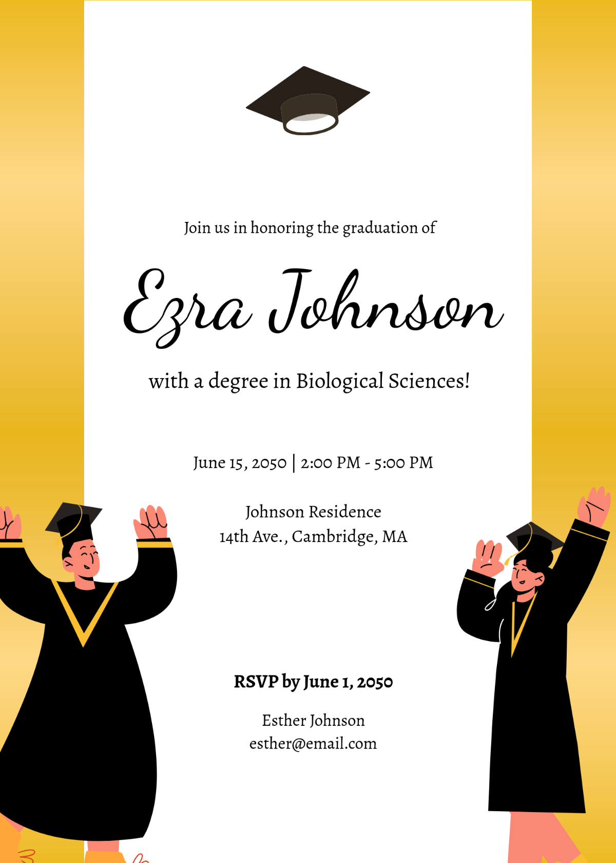 Graduation Invitation Background