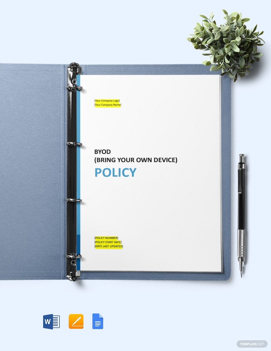 BYOD (Bring your own device) Policy Template