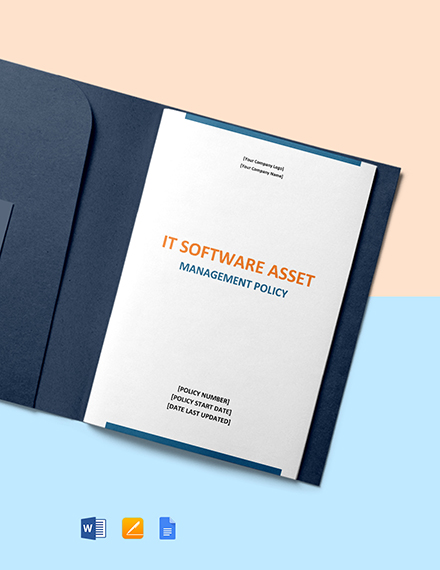 IT Software Asset Management Policy Template Google Docs Word Apple 