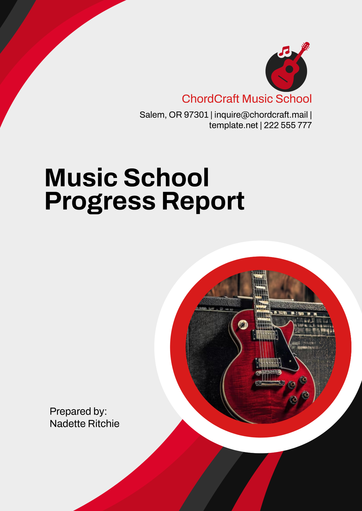 Music School Progress Report Template - Edit Online & Download