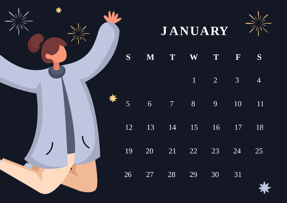 January 2025 Calendar Design