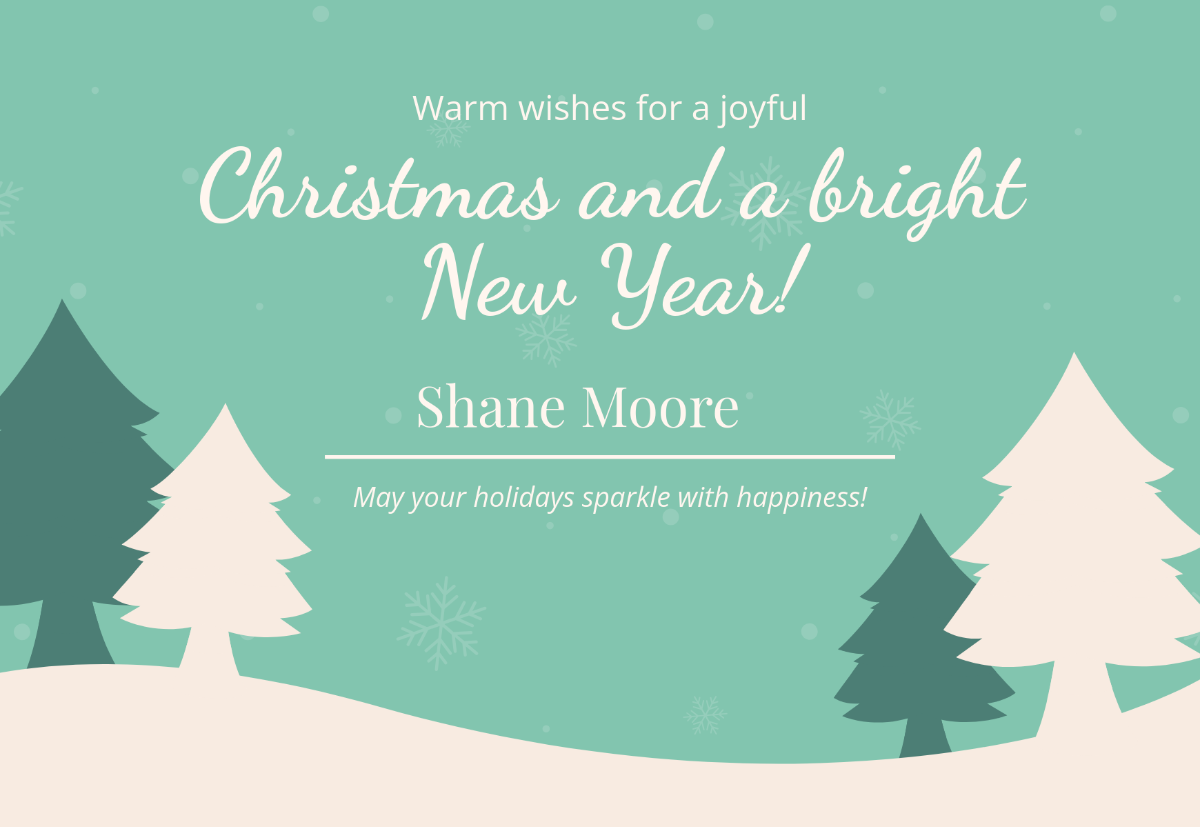 Free Christmas Card Templates Editable And Printable
