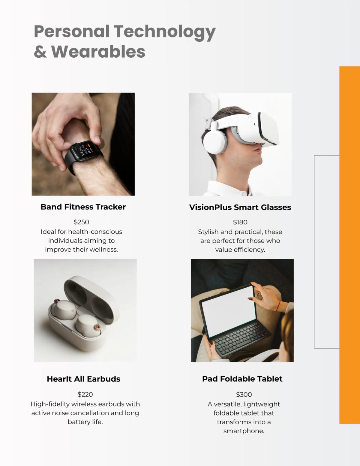 Free Retail Product Catalog Template to Edit Online