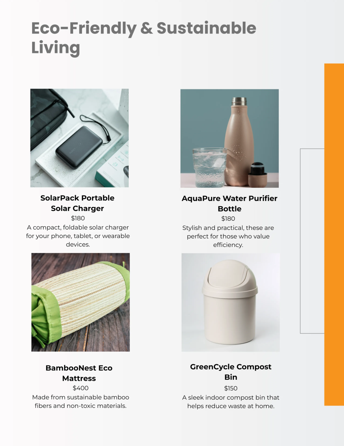 Free Retail Product Catalog Template to Edit Online