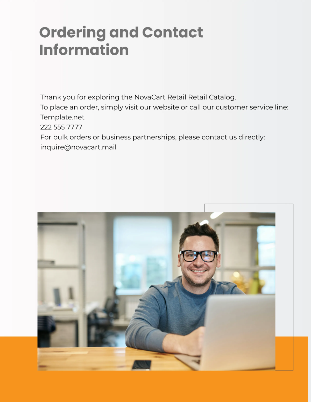 Free Retail Product Catalog Template to Edit Online