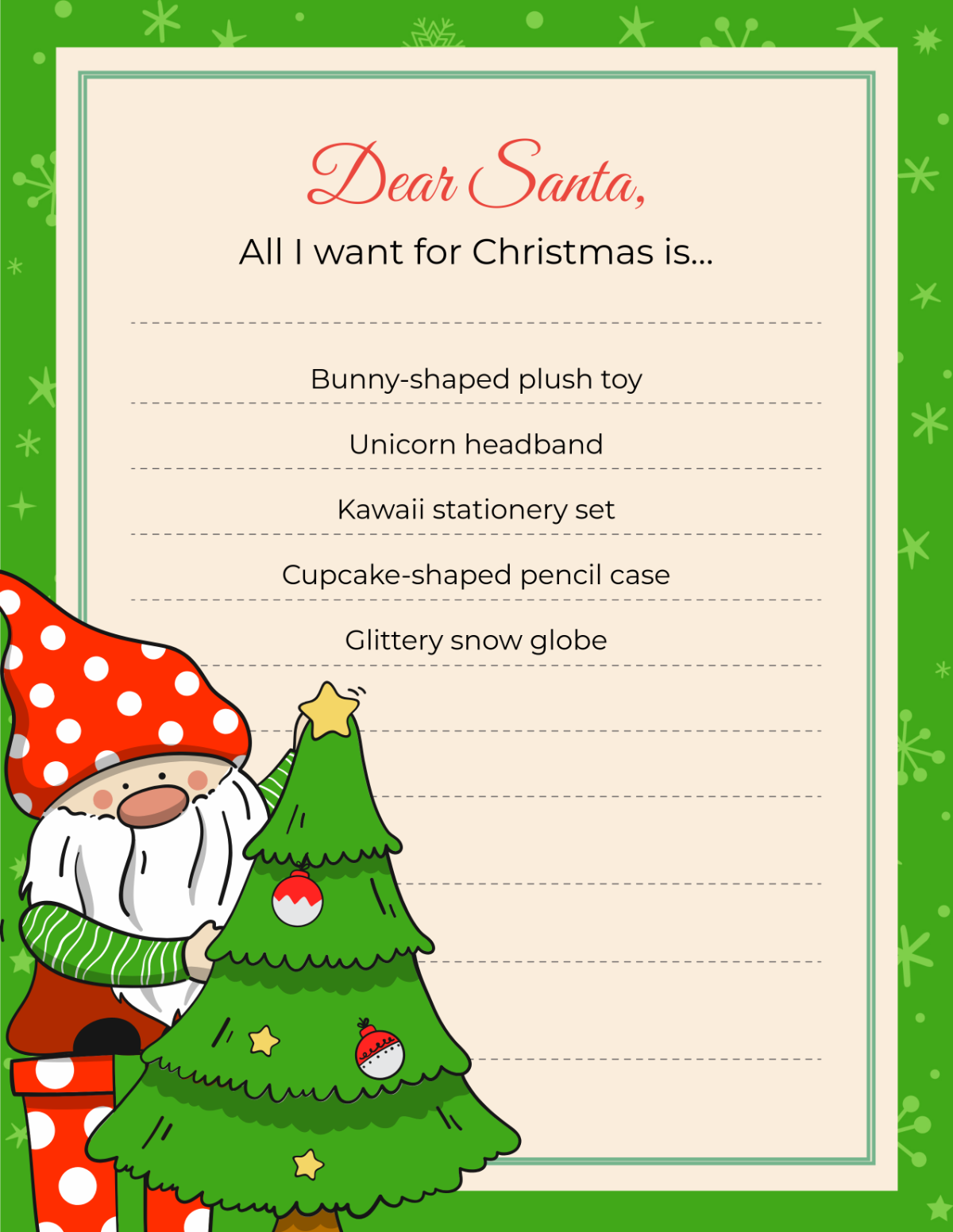 Cute Christmas Wish List