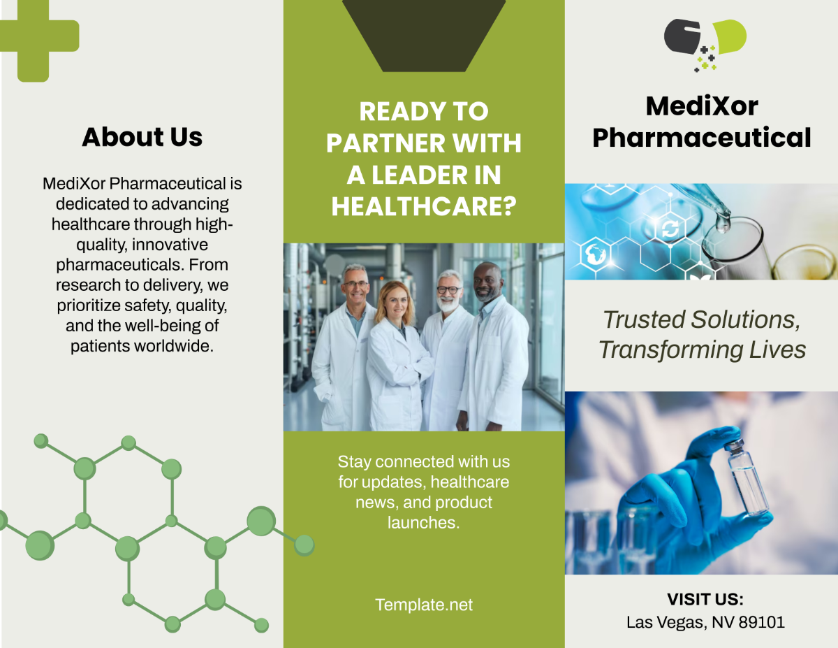 Pharmaceutical Marketing Brochure Template - Edit Online & Download