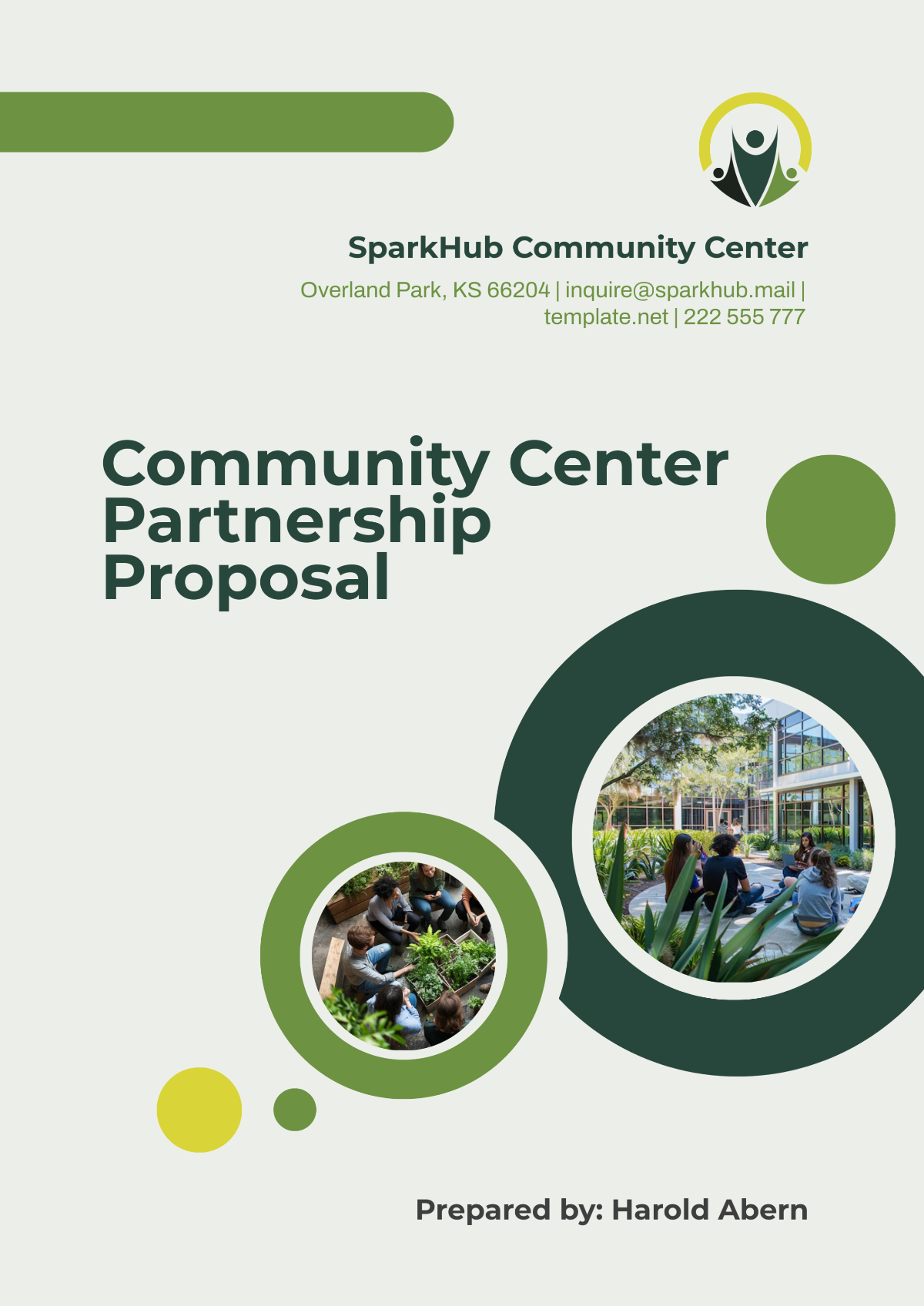 Community Center Partnership Proposal Template - Edit Online & Download