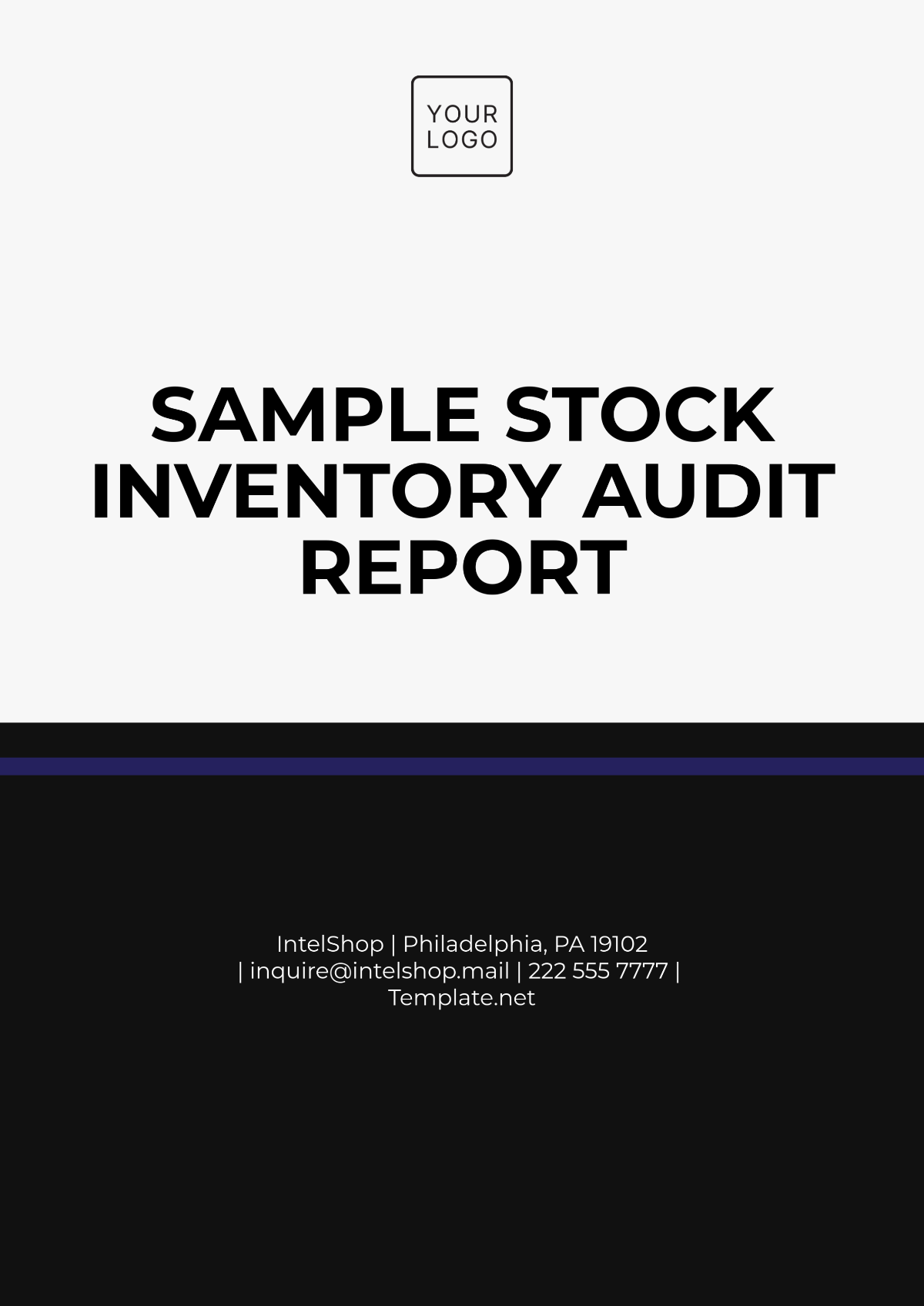 Sample Stock Inventory Audit Report Template - Edit Online & Download