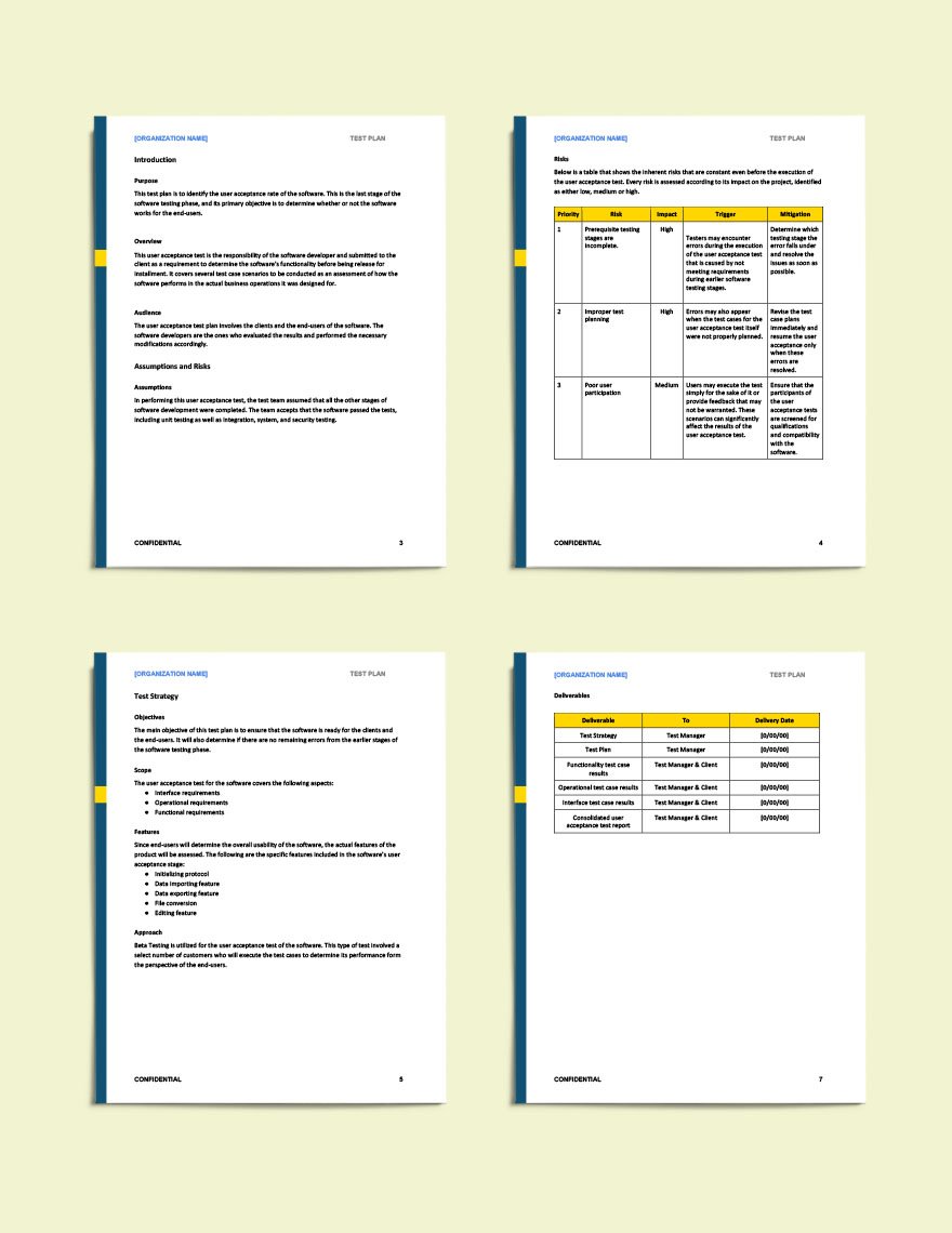 User Acceptance Test Plan Template Download in Word, Google Docs