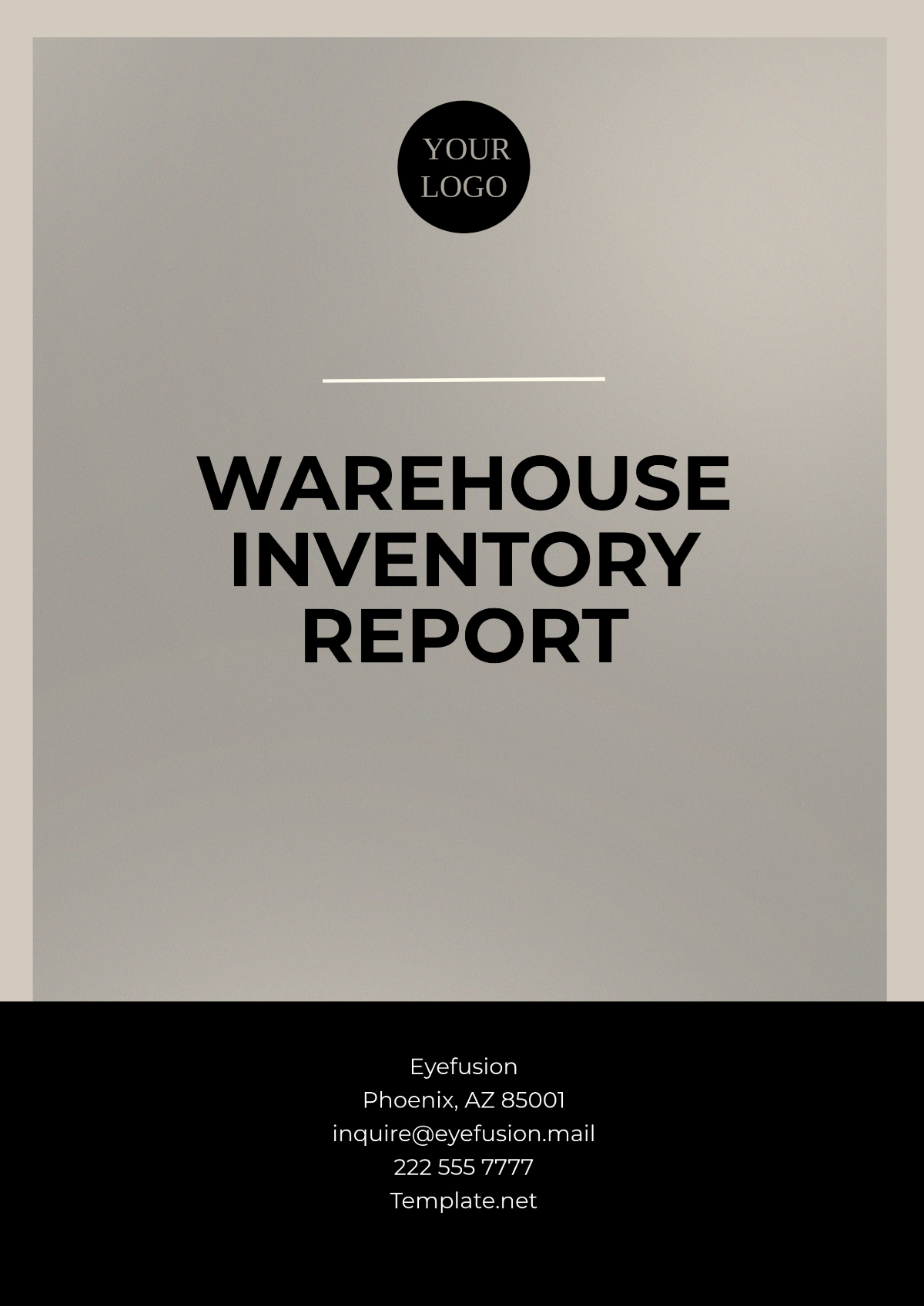 Warehouse Inventory Report Template - Edit Online & Download