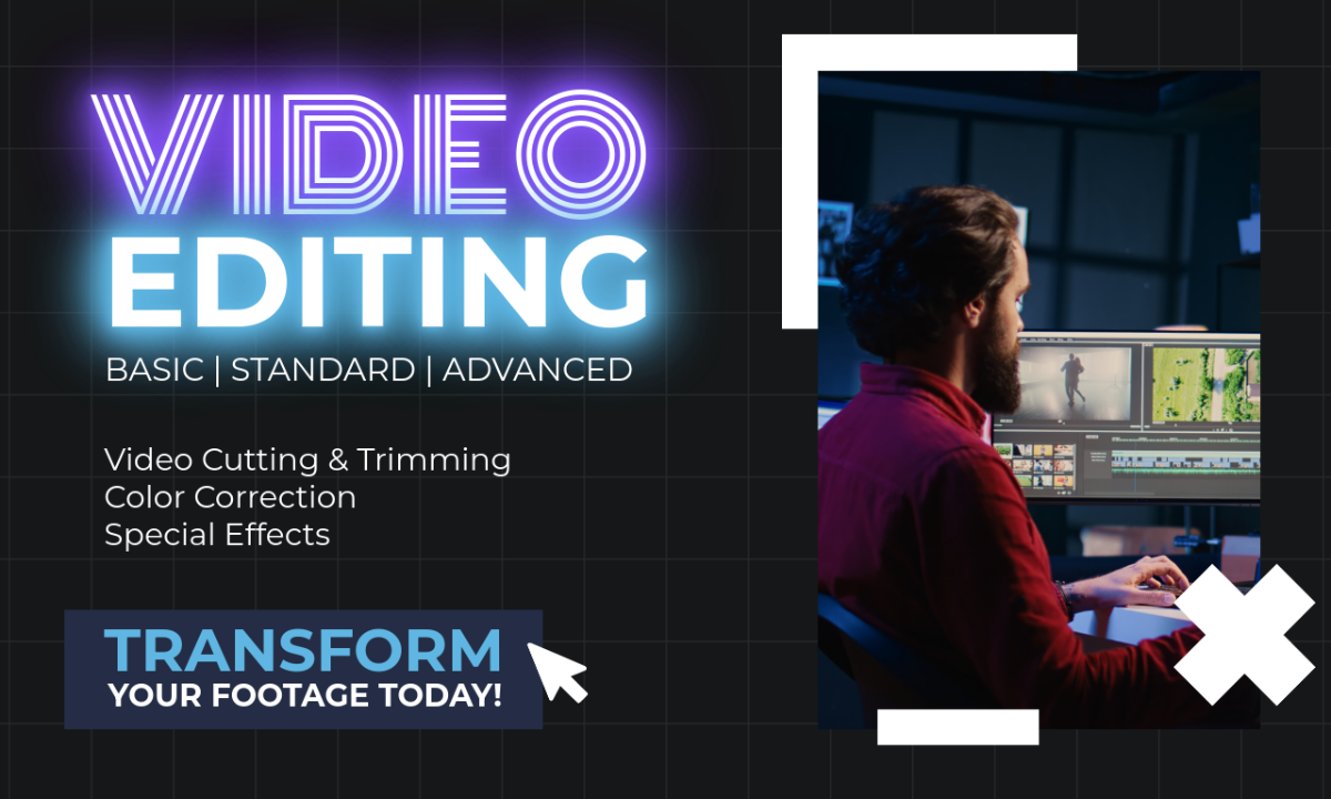 Fiverr Video Editing Gig Template - Edit Online & Download