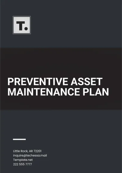 Free Preventive Asset Maintenance Plan Template to Edit Online
