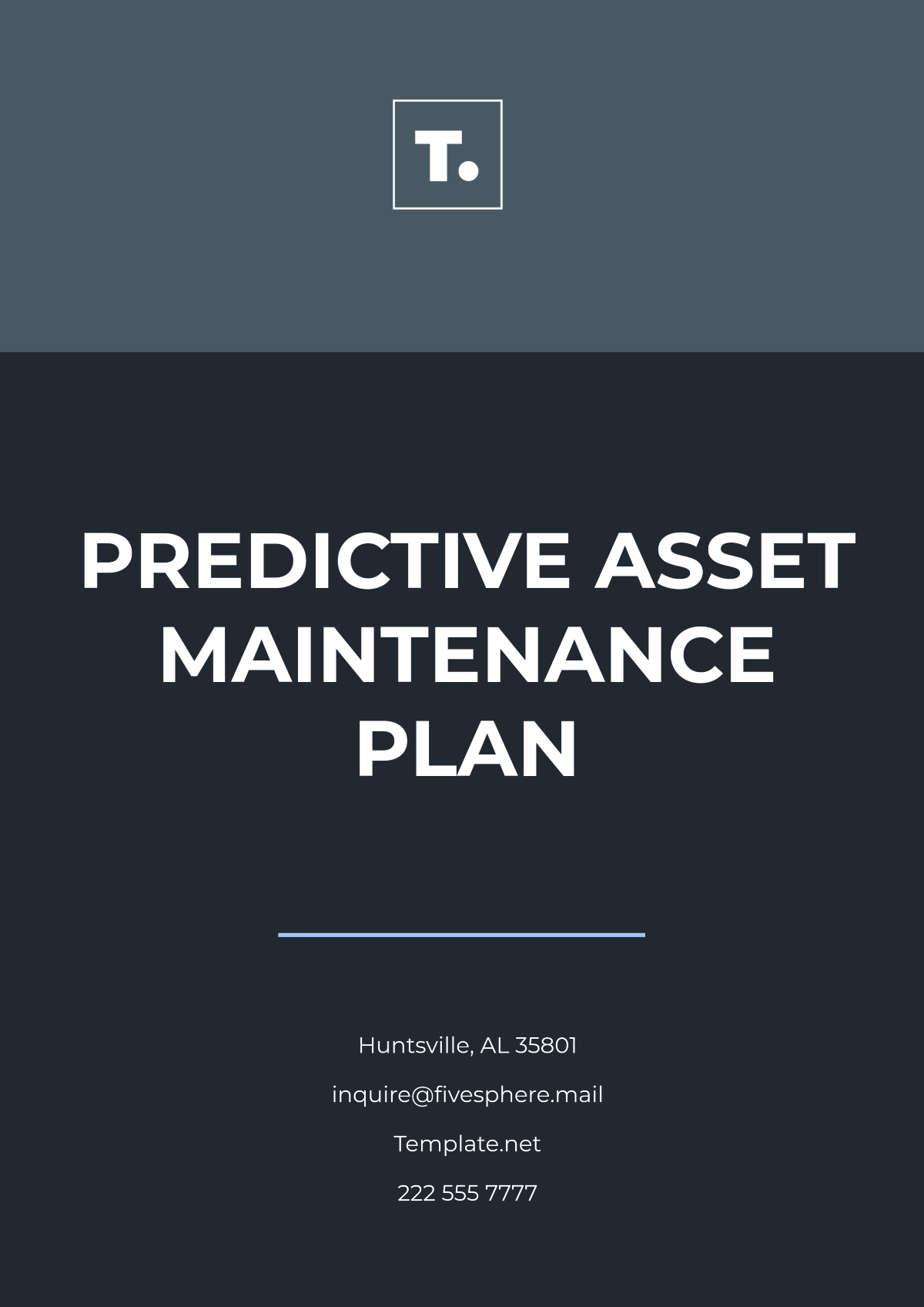 Predictive Asset Maintenance Plan Template - Edit Online & Download