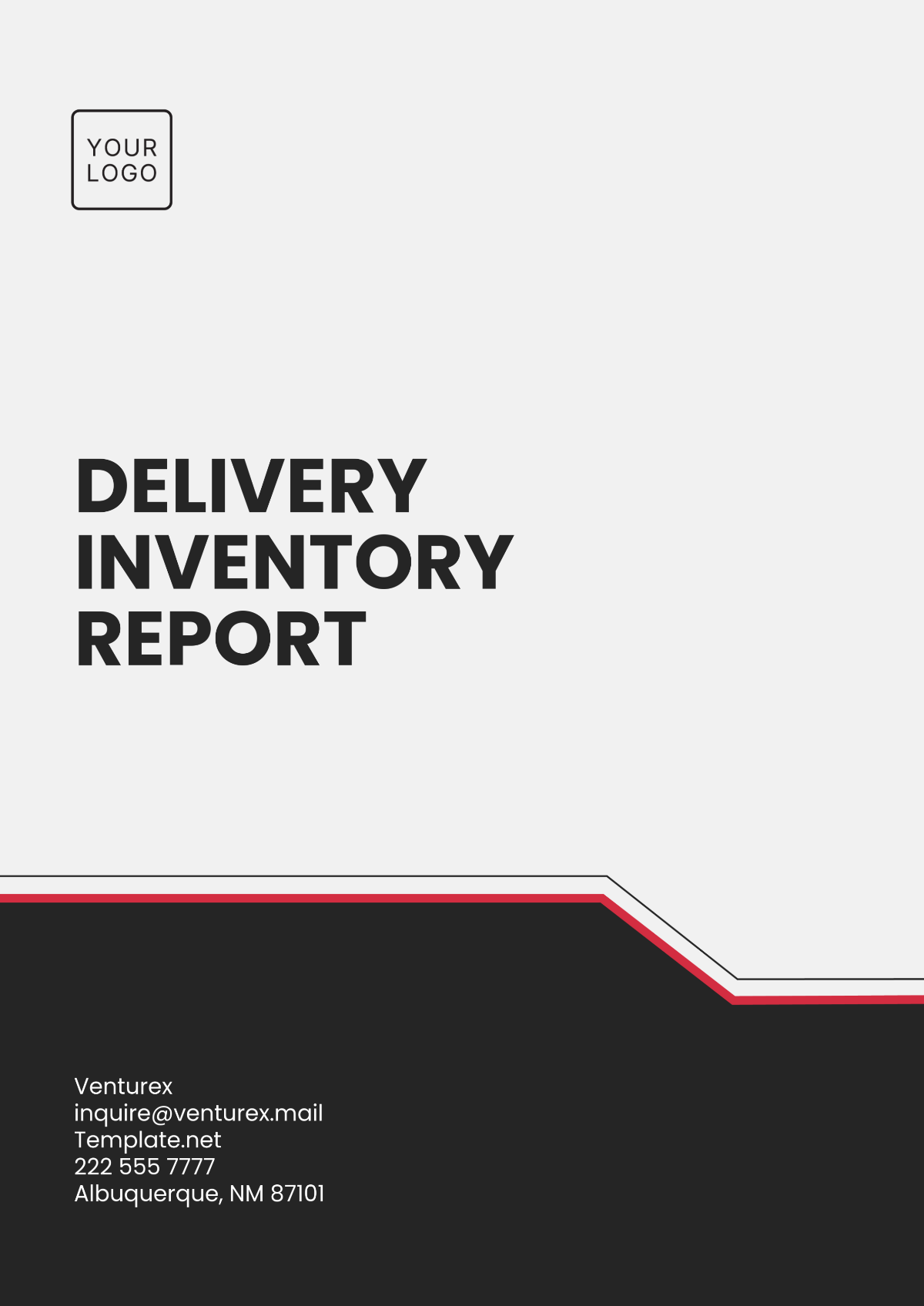 Delivery Inventory Report Template - Edit Online & Download