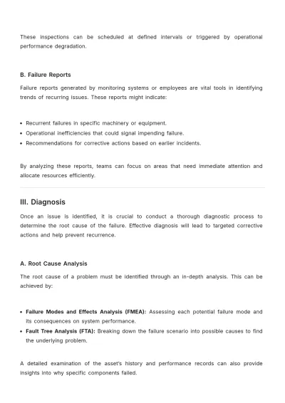 Free Corrective Asset Maintenance Plan Template to Edit Online