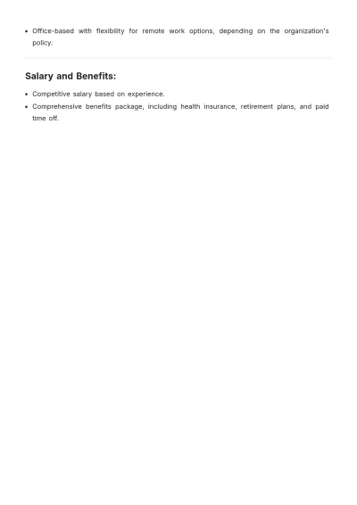 Free HR Manager Job Description Duties Template to Edit Online