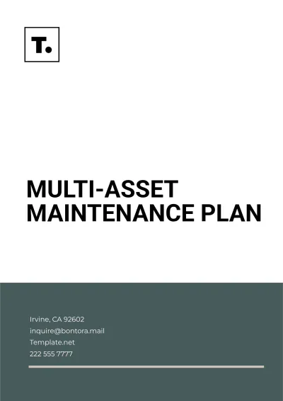 Free Multi-Asset Maintenance Plan Template to Edit Online