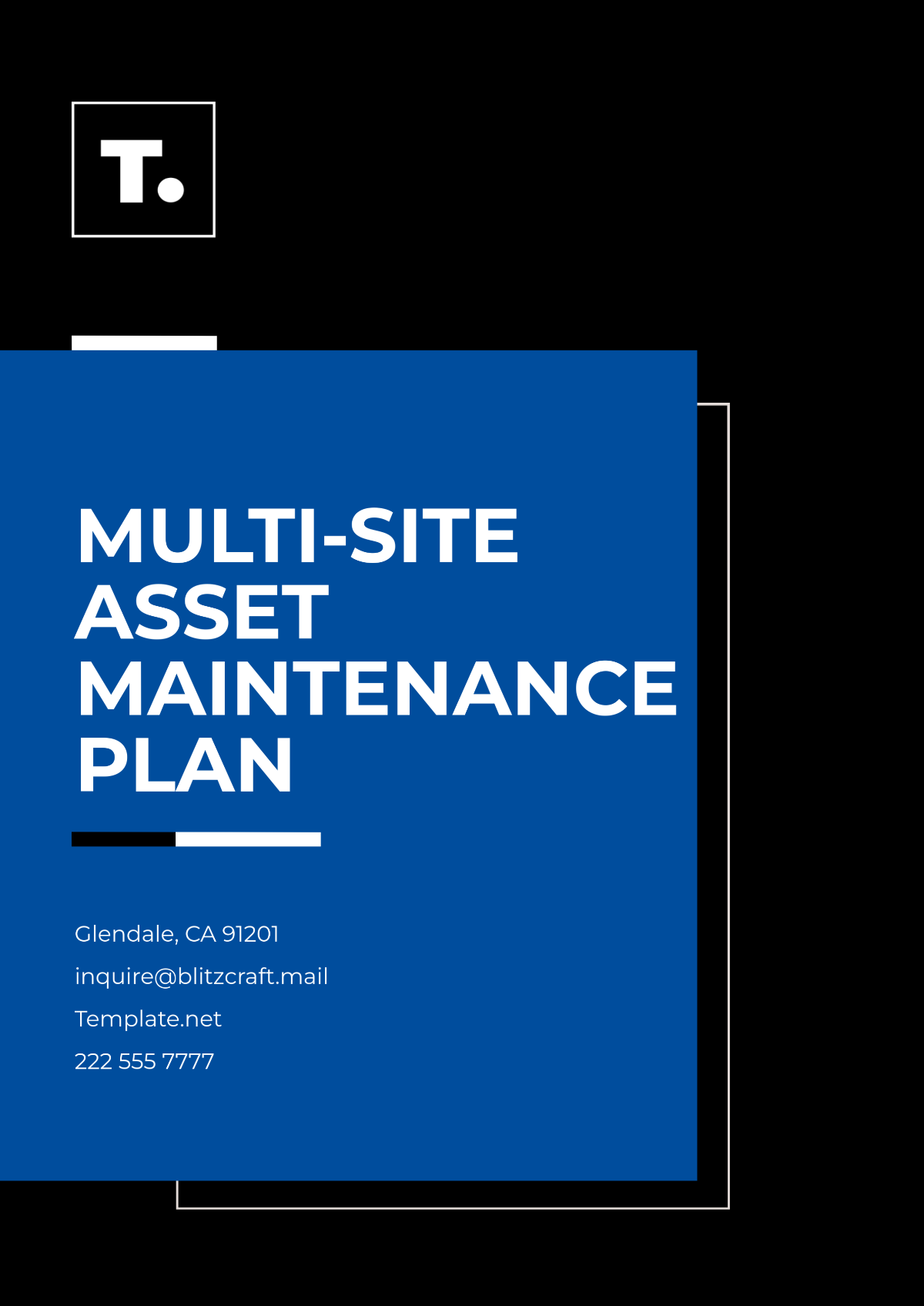 Multi-Site Asset Maintenance Plan Template - Edit Online & Download