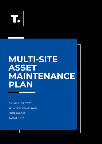 Free Multi-Site Asset Maintenance Plan Template to Edit Online