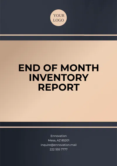 Free End-of-Month Inventory Report Template to Edit Online