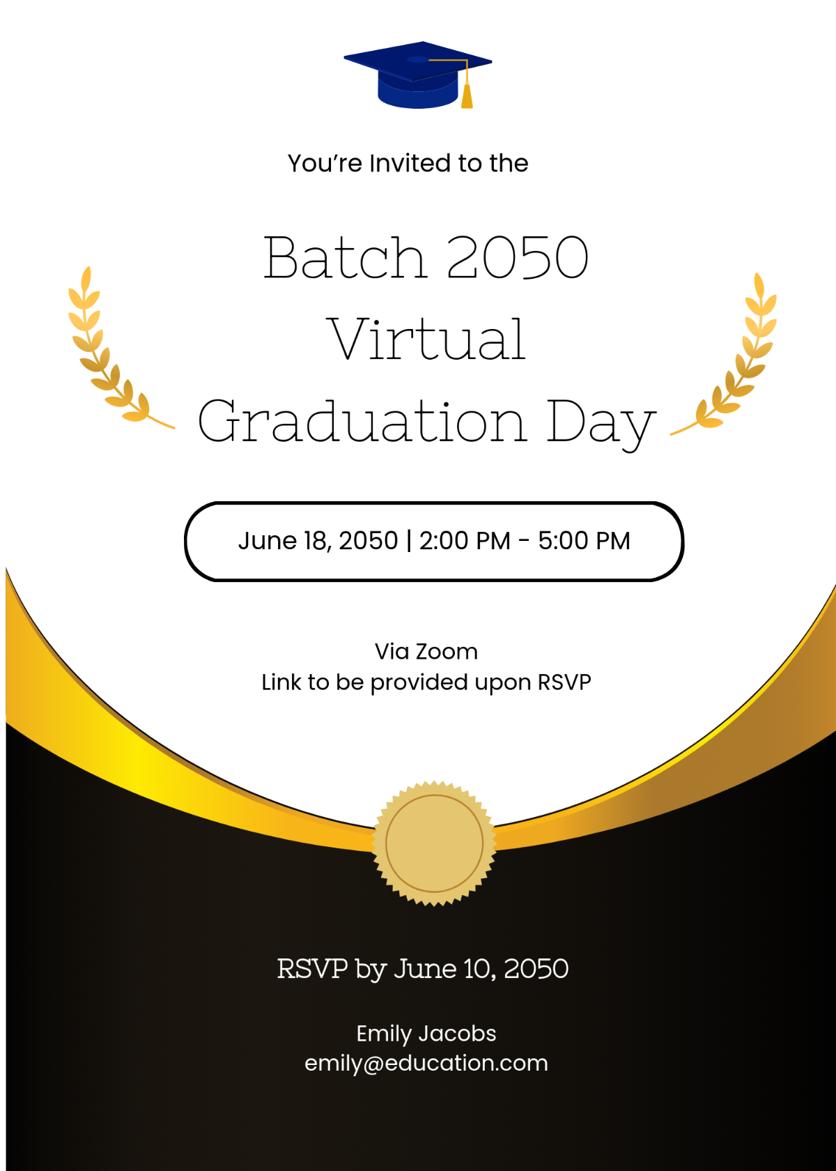 Virtual Graduation Invitation