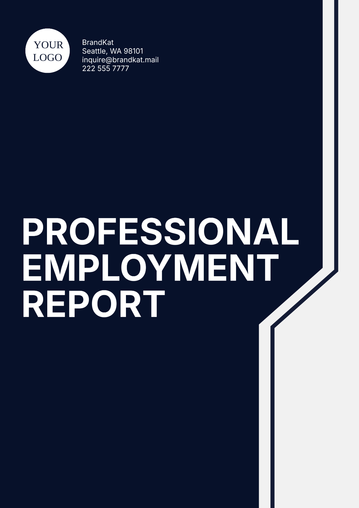 Professional Employment Report Template - Edit Online & Download