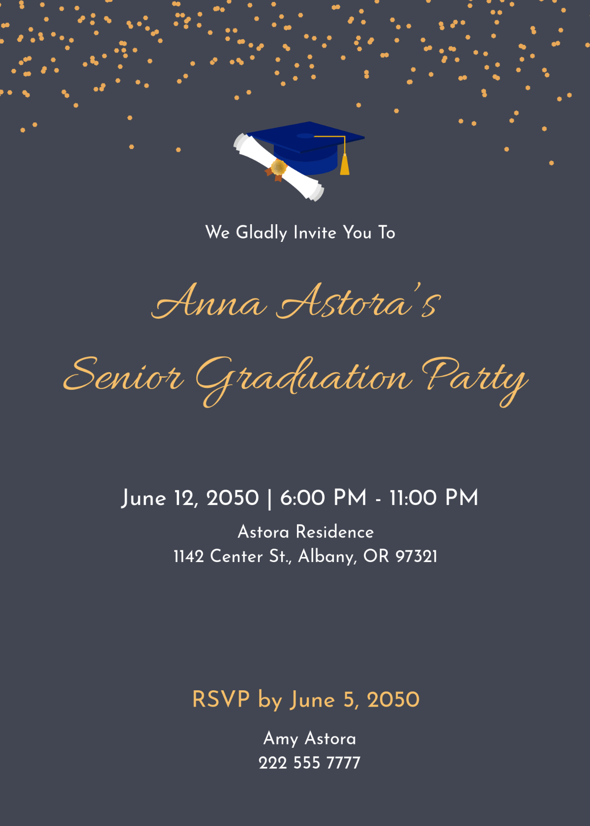 Senior Graduation Invitation