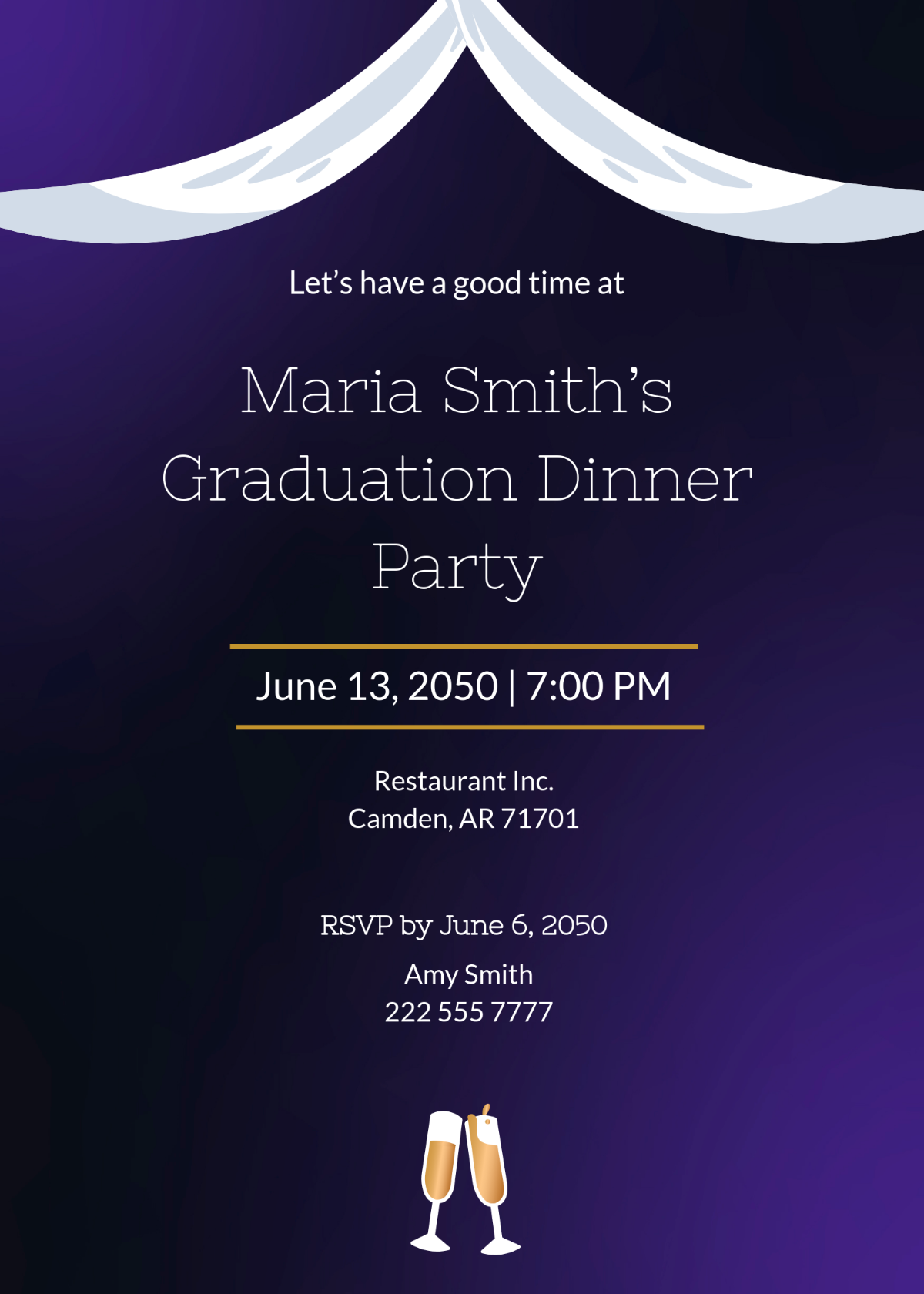 Graduation Dinner Invitation