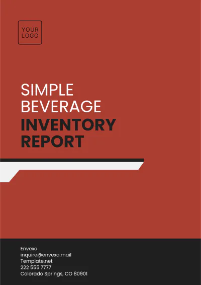 Free Simple Beverage Inventory Report Template to Edit Online