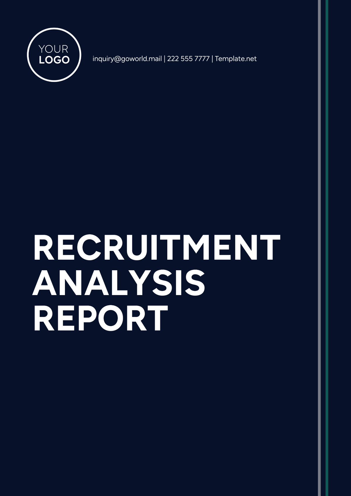 Recruitment Analysis Report Template - Edit Online & Download