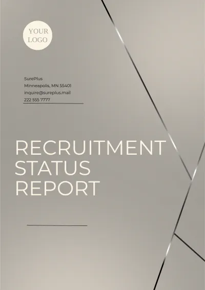 Free Recruitment Status Report Template to Edit Online