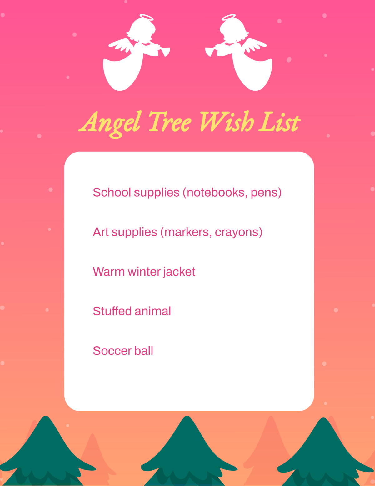 Free Christmas List Templates Editable And Printable Free Christmas List Templates Editable And Printable