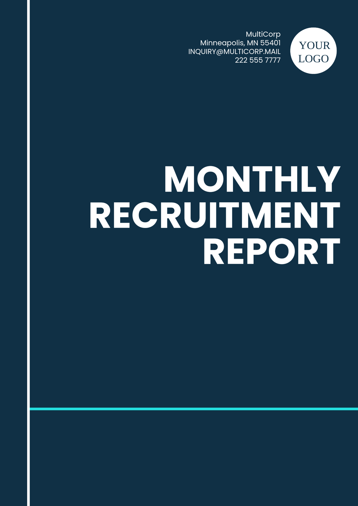 Monthly Recruitment Report Template - Edit Online & Download