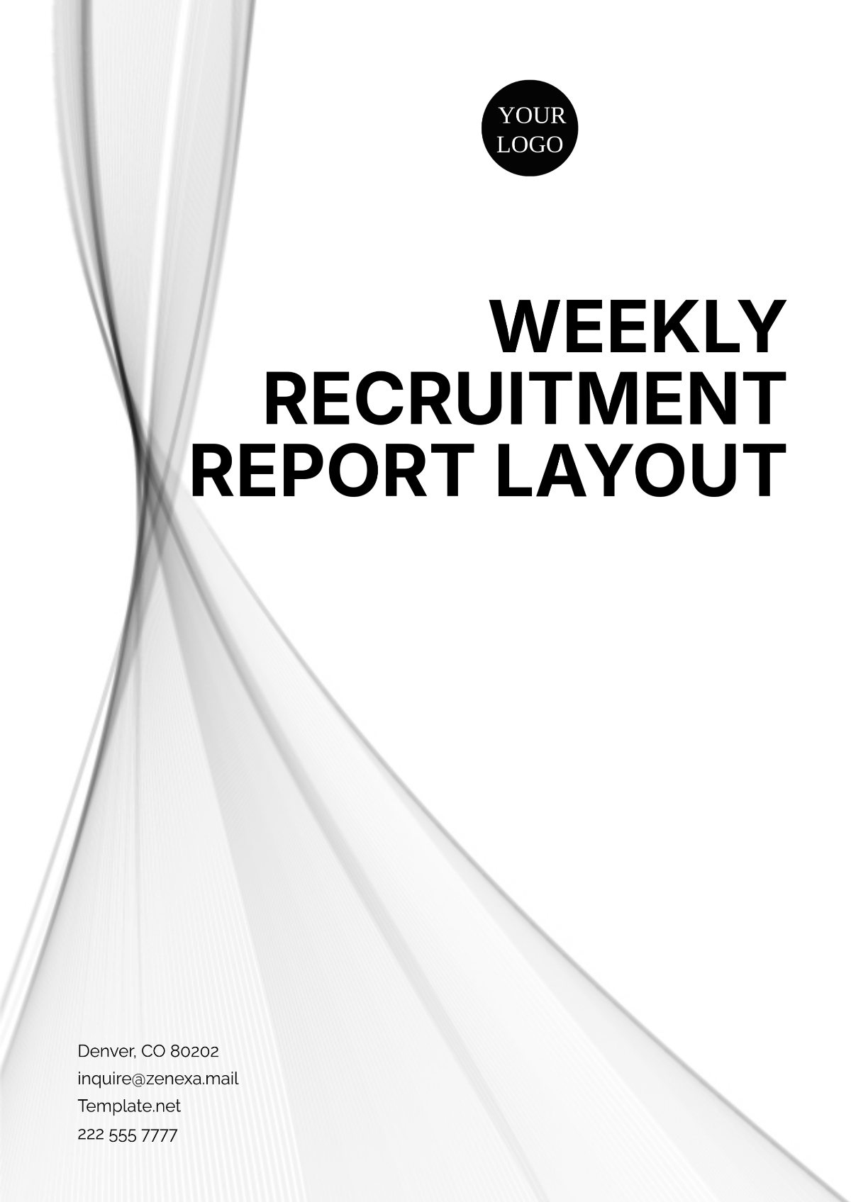 Weekly Recruitment Report Layout Template - Edit Online & Download