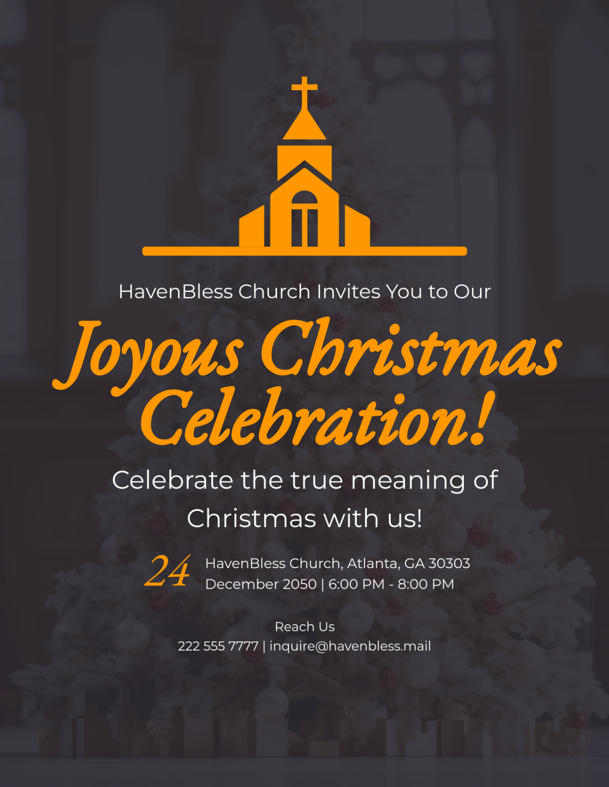 Church Christmas Event Flyer