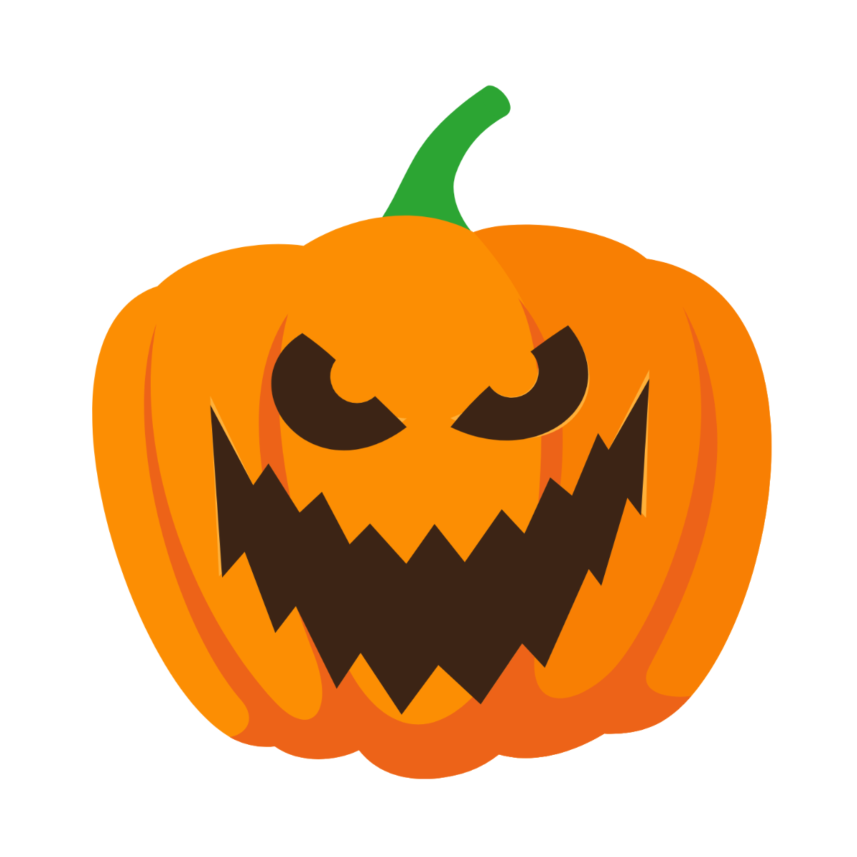 Scary Pumpkin Clipart - Edit Online | Template.net