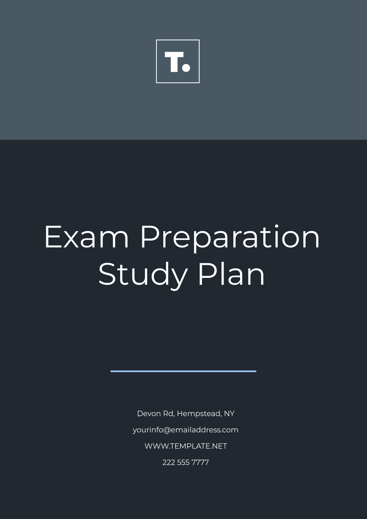 Exam Preparation Study Plan Template - Edit Online & Download