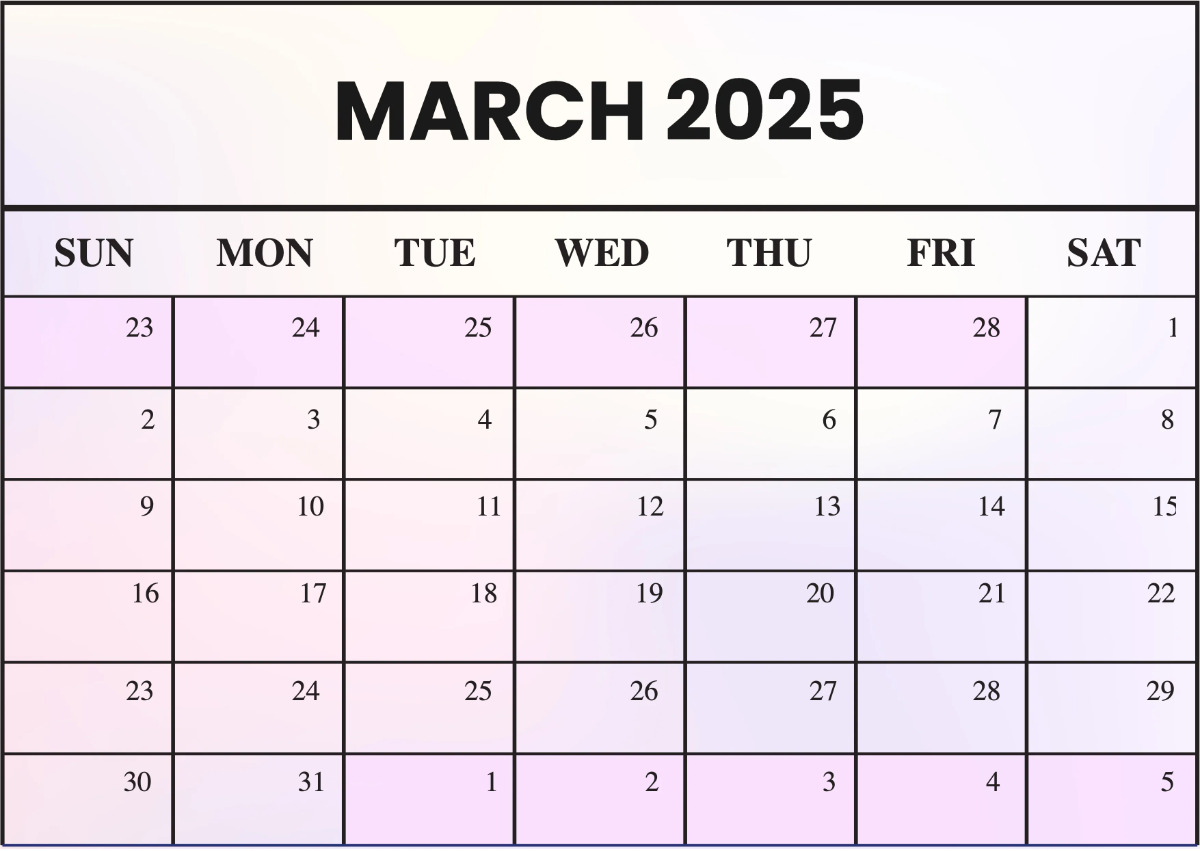 Free 2025 Desk Calendar Template to Edit Online